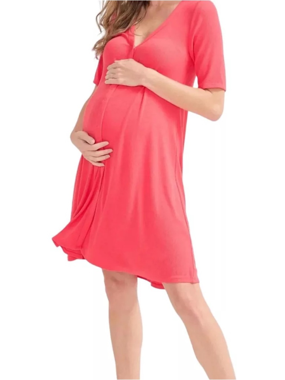 Hatch Ribbed Nursing Maternity Mini Dress